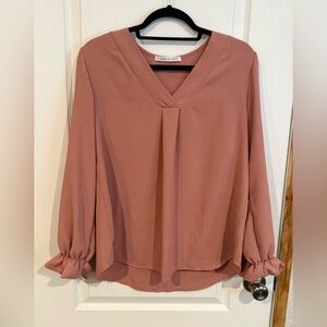 Chris & Carol Women's Blouse in Dusty Rose